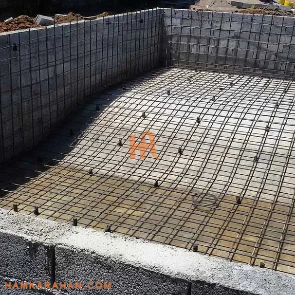 آرماتور بندی استخر